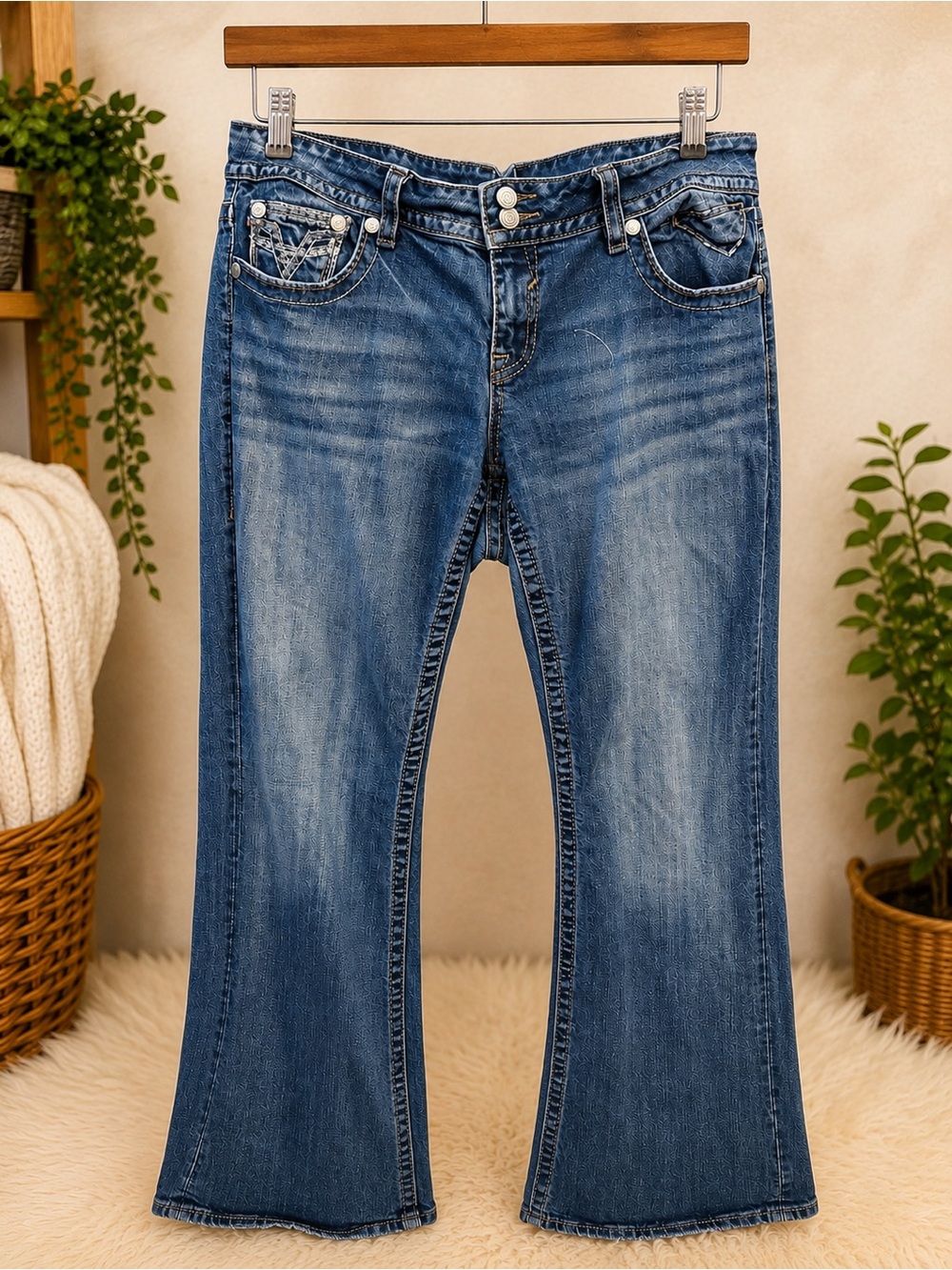 Vigoss Embellished Bootcut Jeans Women’s Size 18 Waist 38 Inseam 31 (J5)